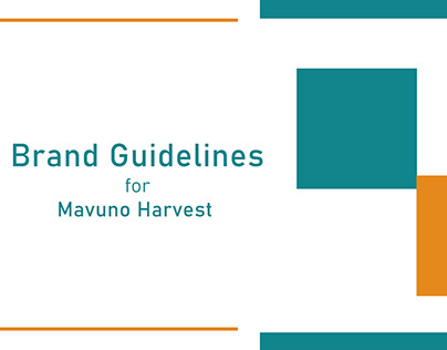 Brand Identity for Mavuno Harvest Company