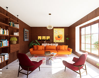 70s Living Room Design