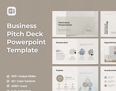 Business Pitch Deck Powerpoint Template