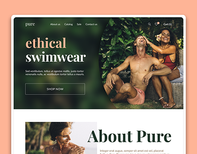 Ethical Ecommerce Landing Page