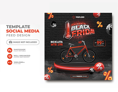 Black Friday Sale promotion Social Media Post Banner