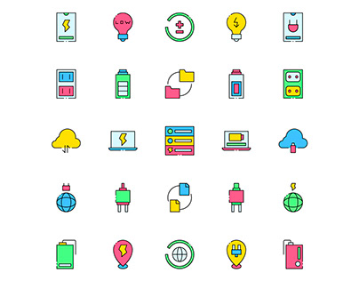 Free Charge Storage Icons