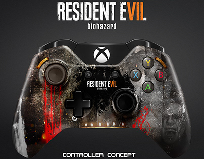 Xbox Resident Evil 7 controller theme design concept
