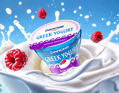 Danone Greek Yogurt - Packaging Design