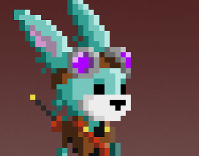 Pixel Art Bunny (Character + Animations) (2016)