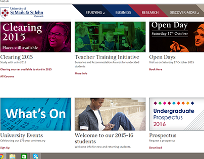 University Homepage Design
