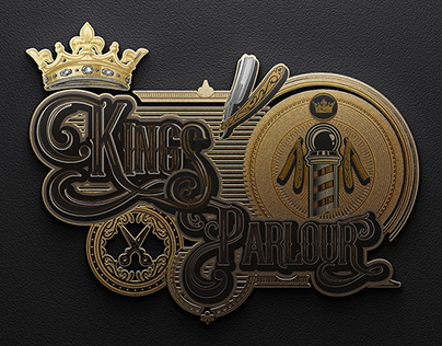 Kings Parlour Barbershop Logo