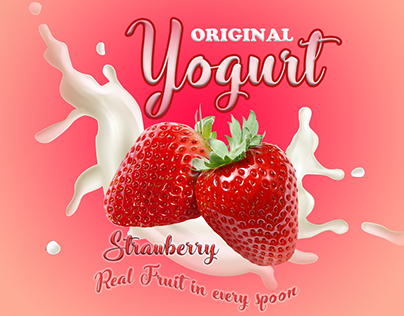 Strawberry Yogurt Design