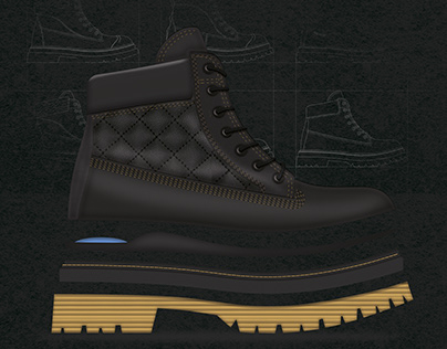 Leather Boots and Multi Color TPR Outsole