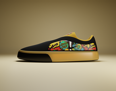 Project thumbnail - Nike SB x SANTA CRUZ shoe design