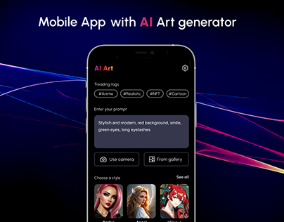 Project thumbnail - AI Art generator iOS App