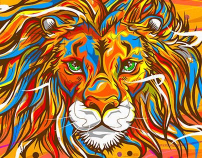 Lion illustration | Caballero ilustre