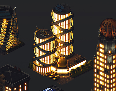 Isometric game graphics: City Island 4