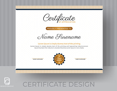 Creative and Modern Certificate Design