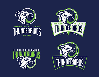 Highline College - Thunderbirds Typography