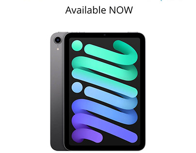 iPad Mini 6 Wi-Fi Skin Template Vector 2021 Pre-Order