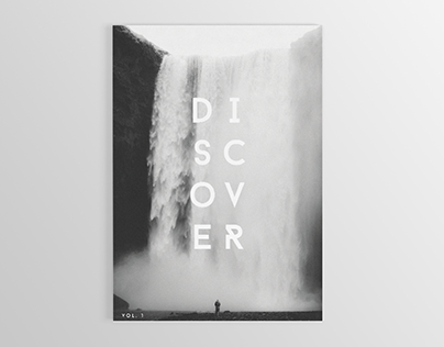 "Discover" - Minimal Travel Magazine Concept.