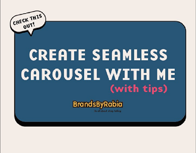 Illustrator tips to create a seamless carousel