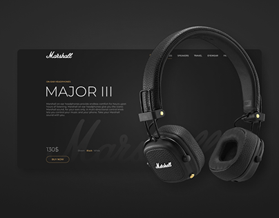 Concept design Marshall headphones
