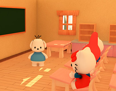 Hello Kitty School room