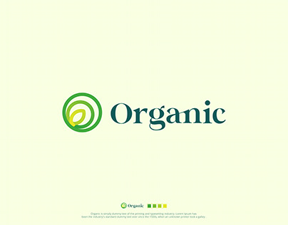 Organic, Modern, Natural, O letter logo, Brand Identity