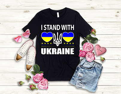Ukraine Flag t shirt design