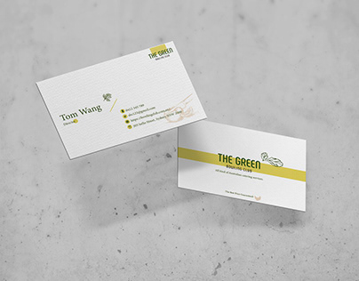 Business Card Design for The Green Bowling Club