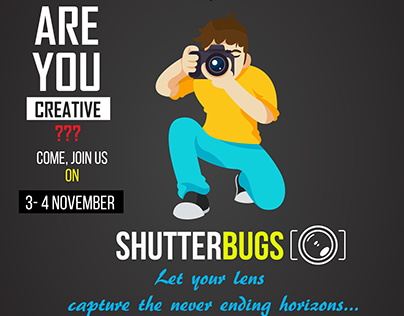 Shutterbugs event poster design