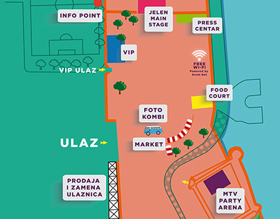 Horizon Festival Route Map on Behance