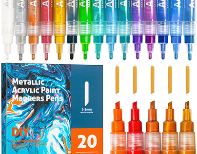 B08MW2TC1Z_Metallic Acrylic Markers Pens