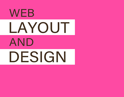 web layout and design