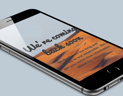 Free "coming soon" HTML5, responsive Template