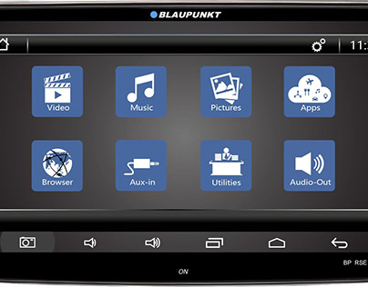 Car audio system touchscreen