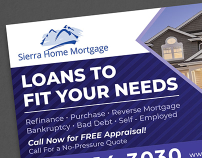Sierra Home Mortgage Direct Mail Card