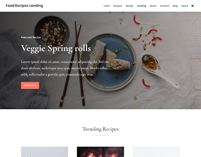 WordPress Website - Project Food Blog