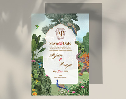 Project thumbnail - Indian Wedding invite | Tropical Royal Wedding Themed