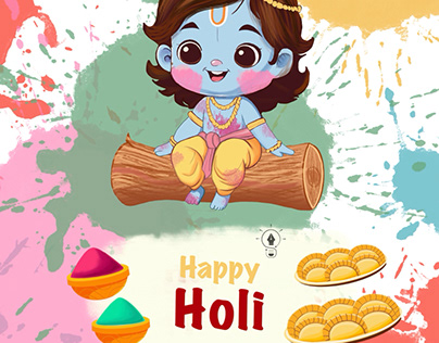 Holi illustration