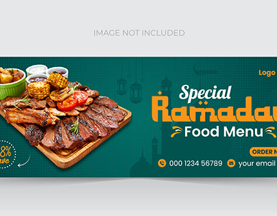Ramadan Food Facebook Cover Design