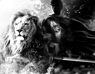 digital painting - THE LION & BOY