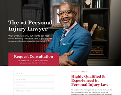 Personal Injury Law - Free Elementor Template