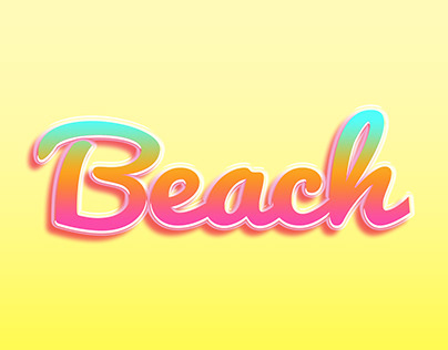 3D Text | Beach