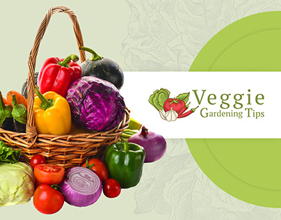 Blog Website Design. Veggie Gardening Tips