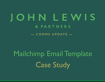 John Lewis & Partners Mailchimp Template - Case Study