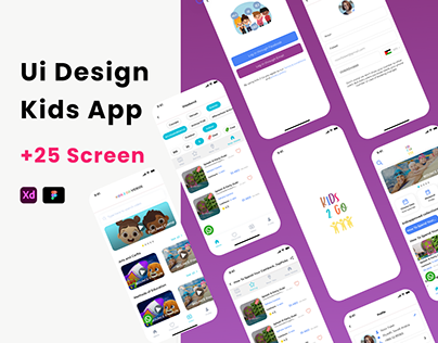 Ui Design - IOS Kids App By Using Figma