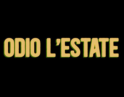 ODIO L'ESTATE - Film title sequence