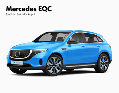 Mercedes EQC Electric Suv Mockup