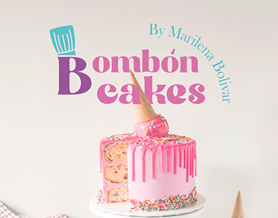 Identidad visual para "Bombón Cakes"