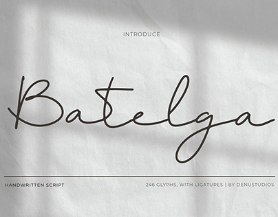 Project thumbnail - Batelga Modern Handwritten Script