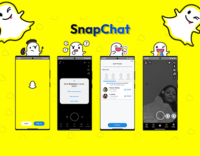 SnapChat App UI Clone (UI Design)