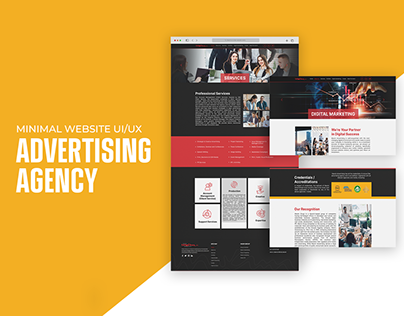 Advertising Agency Website UI/UX